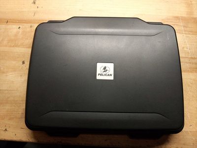 Pelican 1075 HardBack Laptop/Tablet Case - Black, Watertight, Pressure Equalization Valve