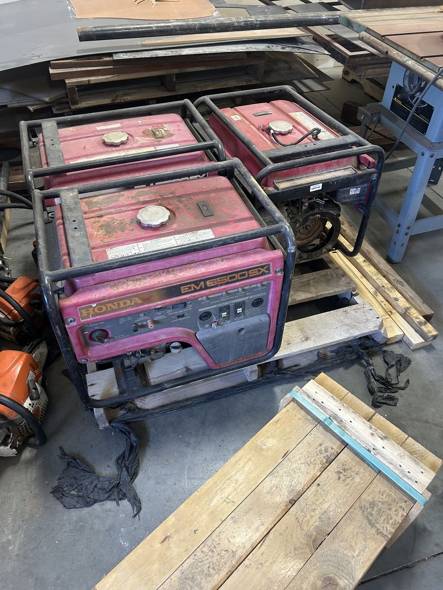 Qty 3 Honda 6500 generators make offer