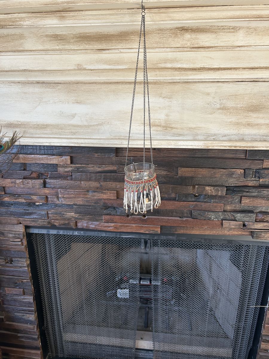 Nice Boho Mediterranean hanging candle