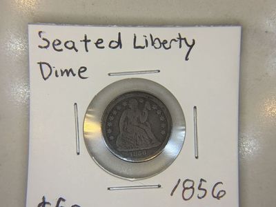 1856 - O Seated Liberty Dime Silver Coin - Collectible US Dime