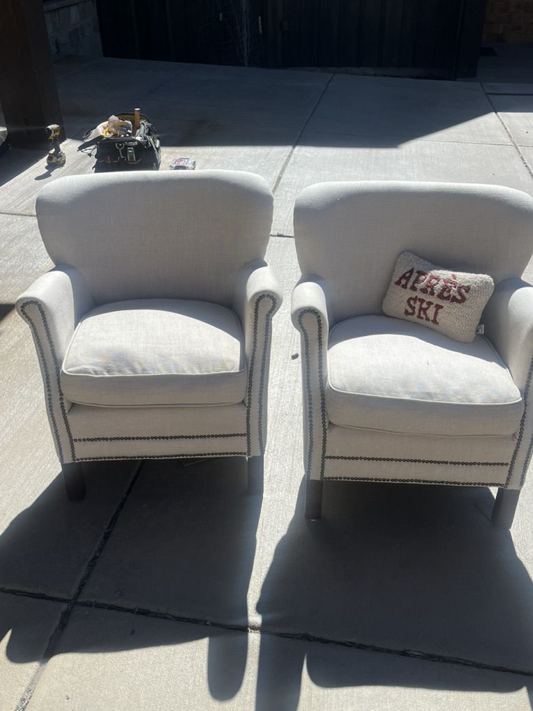 White Armchairs