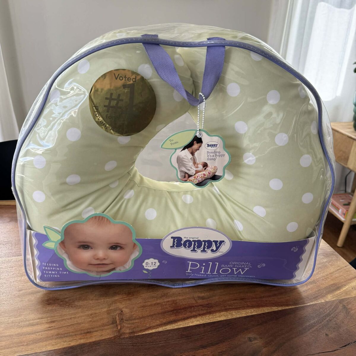 Boppy Pillow - Baby Nursing, Feeding, Sitting, Tummy Time