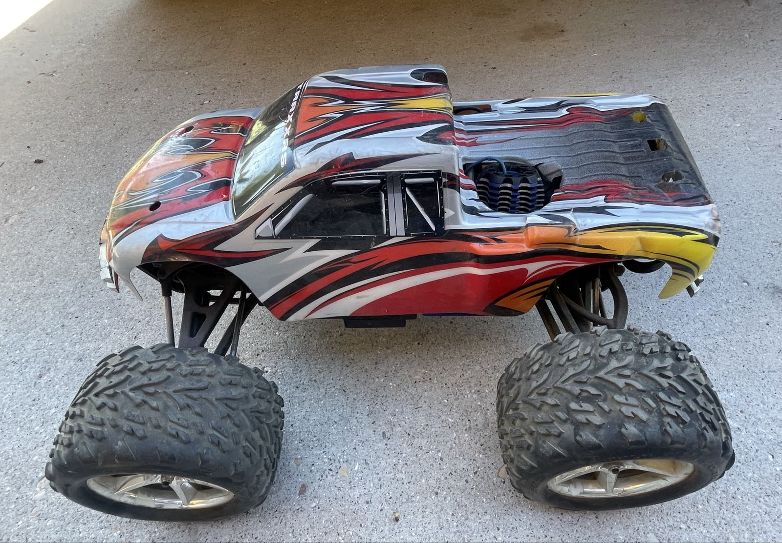 Traxxas Revo RC Monster Truck with Extra Engine and Parts