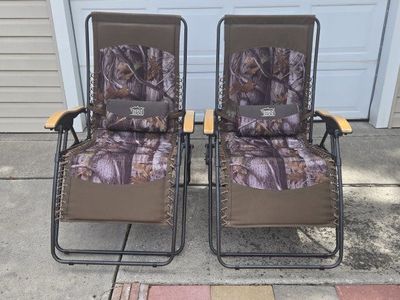 Timber Ridge Camo Zero Gravity Chairs Outdoor Folding Recliner Camping Patio Lounge