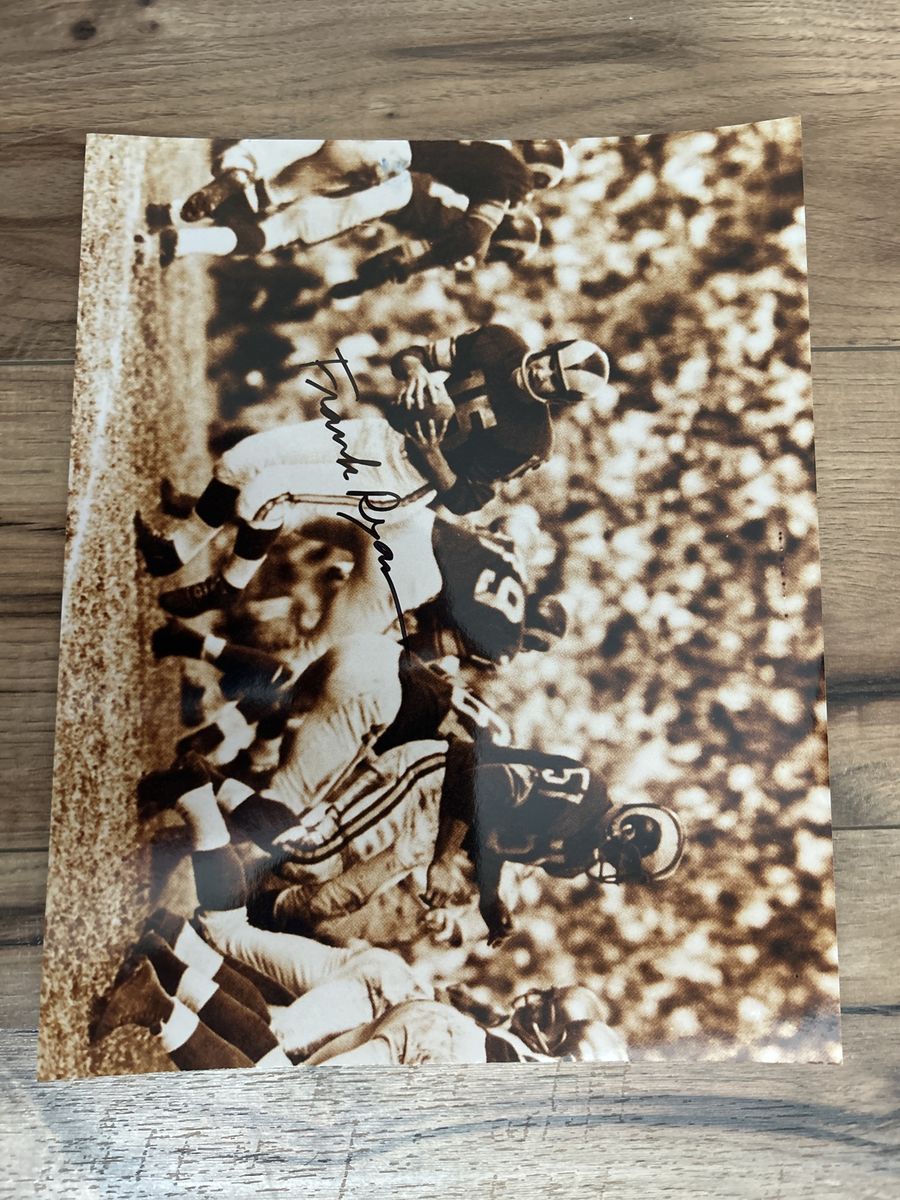 Frank Ryan St Louis Rams Hand Signed Autograph NFL 8x10 Photograph