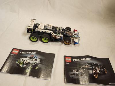 LEGO Technic 42046 + 42047 Combined Build – Getaway Racer & Police Interceptor