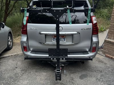 JB Rack 3 Place Hitch Mounted Bike Rack - Black