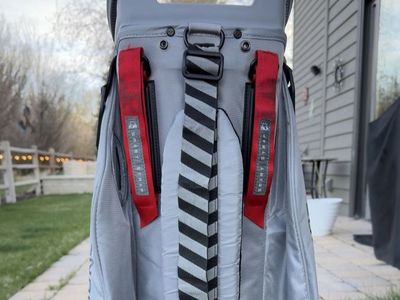 Sun Mountain C-130 Cart Golf Bag – Grey Camo/Red