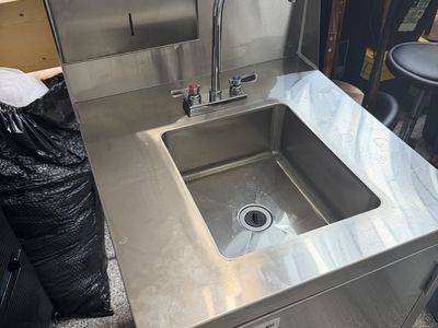 Portable Sink Cart w/ Hot and Cold Water