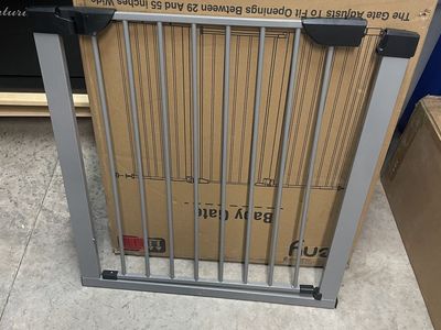 36-Inch Tall Pet Gate - Adjusts 29-55 Inches Wide, Double Lock, Pressure Mount