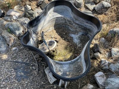 Pre-Formed Pond Liner with Pump - Garden Water Feature