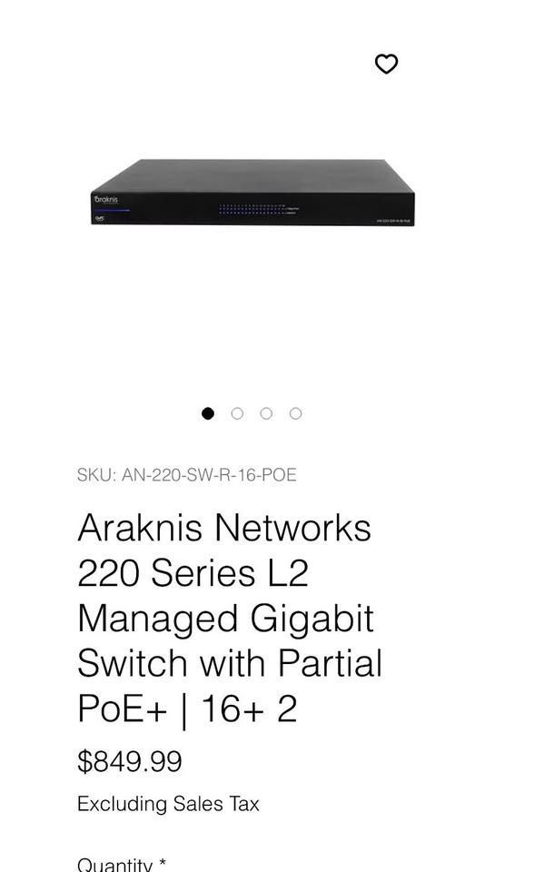 Araknis network products