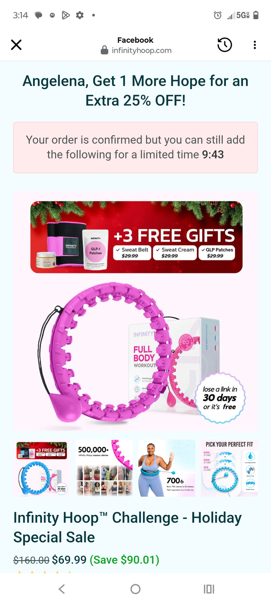 Infinity Hoop + Red Light Therapy + Free Gifts