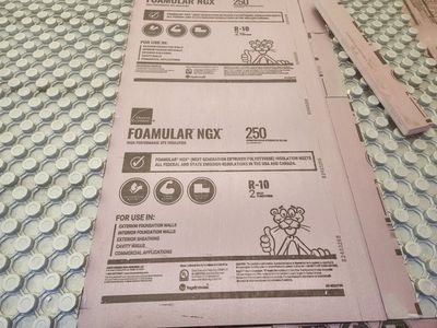2" foam board insulation R10