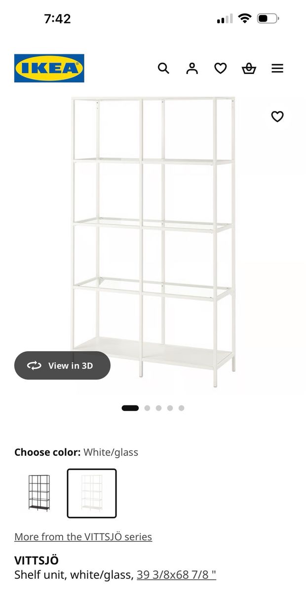 White Glass Shelf