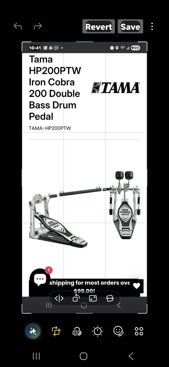 Iron cobra double bassdrum pedal