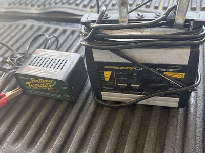 Schumacher Speed Charge & Deltran Battery Tender Plus Chargers. Cash Only.