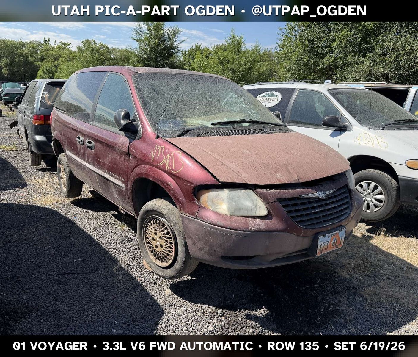 2001 Chrysler Voyager Parts - UTPAP Ogden