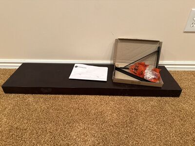 Shelf With Metal Brackets And Hardware