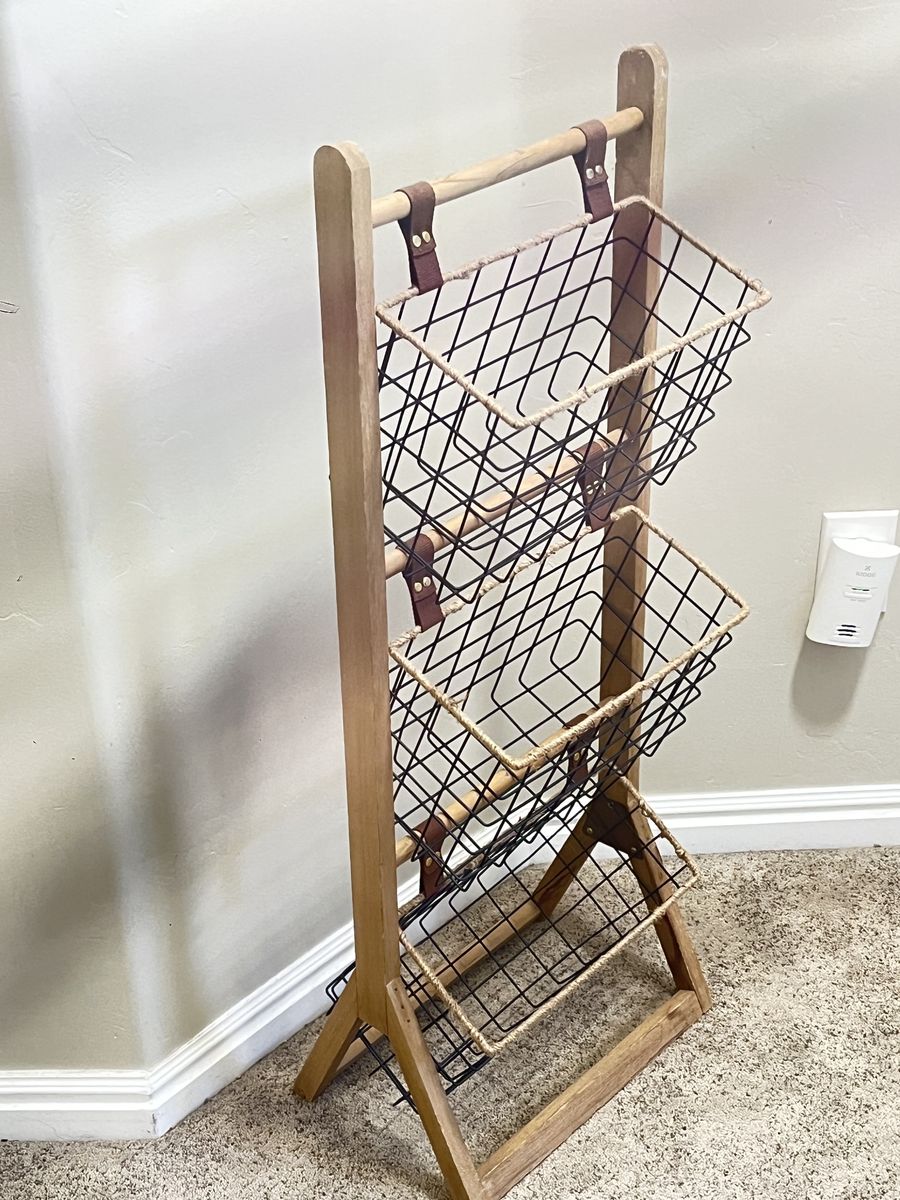 Three Hanging Basket Rack