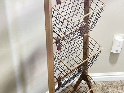 Three Hanging Basket Rack