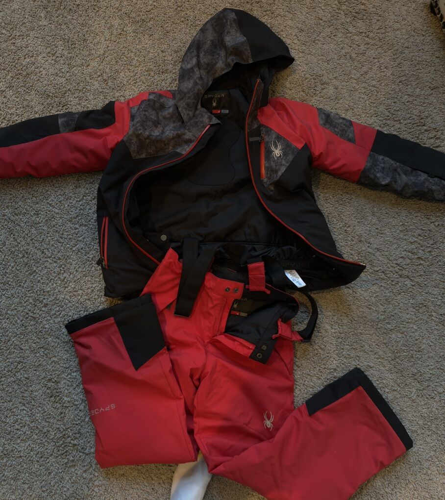 Spyder Matching 2piece Snowset Size 14 Boys