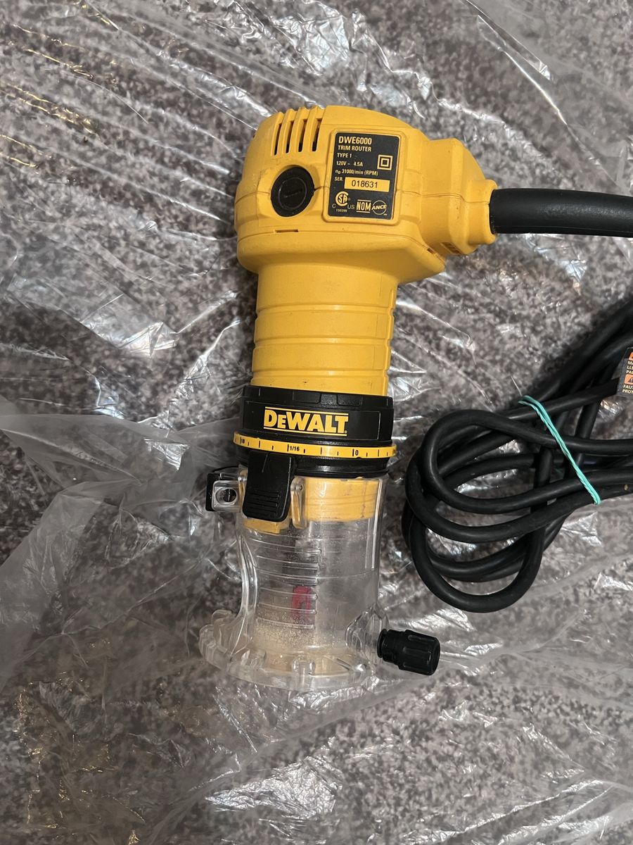 DEWALT DWE6000 1/4" Trim Router 4.5A Corded