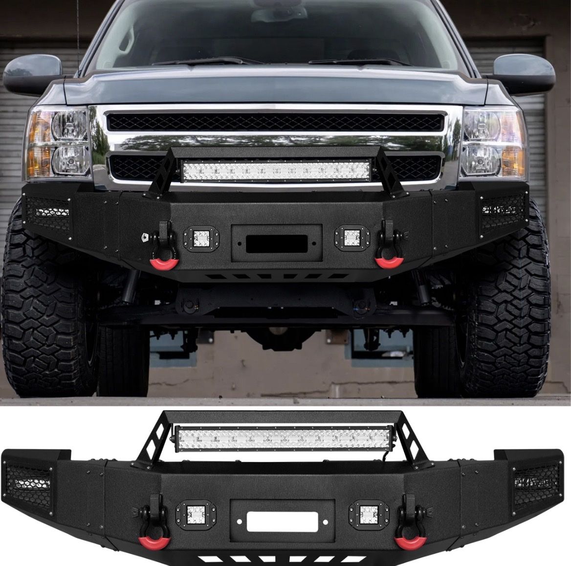 2007–2010 Chevrolet Silverado 2500 HD and 3500 HD trucks Heavy Duty Front Bumper 