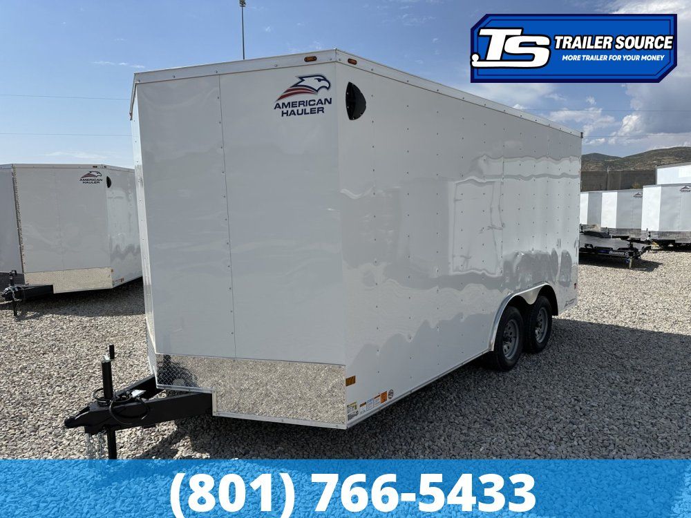 8.5x16 American Hauler Arrow Enclosed Cargo Trailer - 7'0" Interior - 7K GVWR Ramp Door