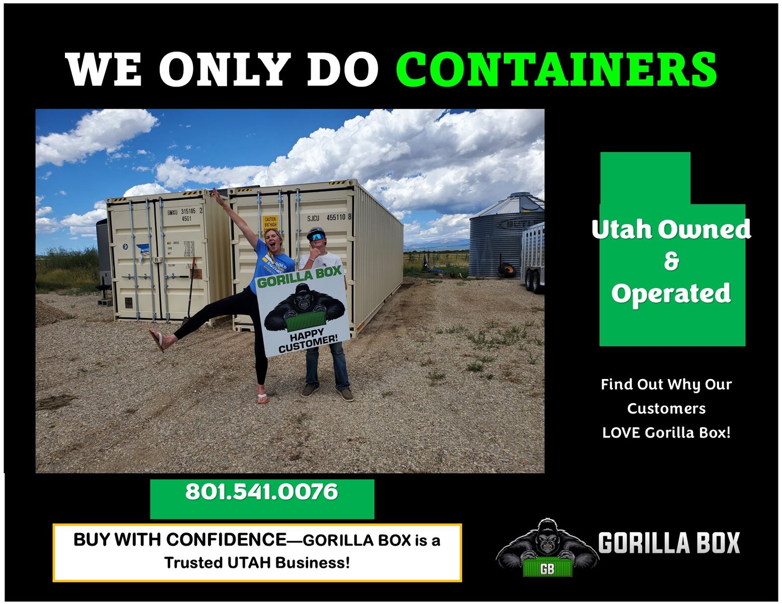 20' and 40' High Cube Shipping Containers. Great Office, Shed, Used and New One Trip Conex, Connex, Storage, Best Price!