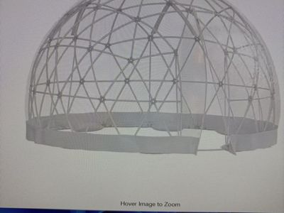 AmeriLife 12ft Clear Garden Igloo Dome Tent Outdoor PVC Geodesic Canopy Greenhouse