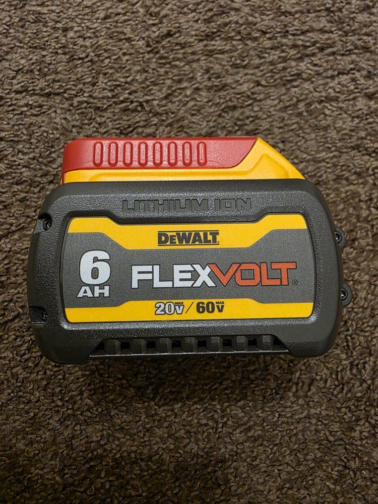 New DeWalt DCB606 FLEXVOLT 20V/60V Max 6Ah Lithium Ion Battery Pack