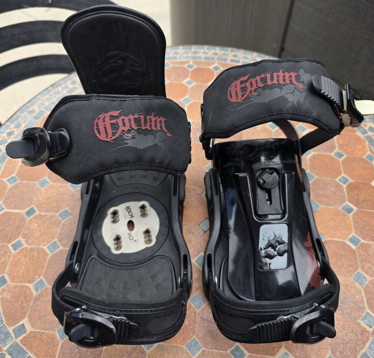 4 Pairs of Snowboard Bindings – Forum, Ride, LTD & 5150 – Various Sizes