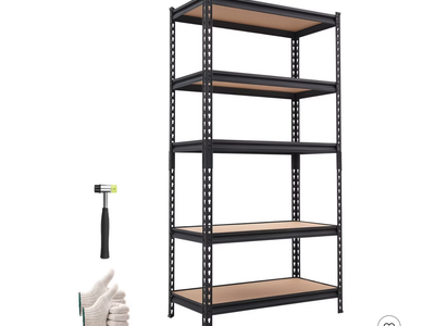 New in Box 5-Tier Heavy Duty Garage Shelving Metal Storage Shelf Unit 2000 lb 32.36" W x 16.34" D x 62.76" H
