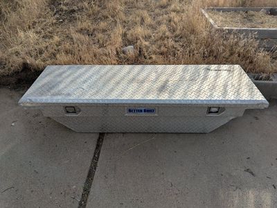 Better Built 73012112 Aluminum Diamond Plate Truck Tool Box - 55 inch, Crossover Style