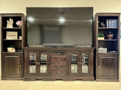 Beautiful Solid Wood Entertainment Center