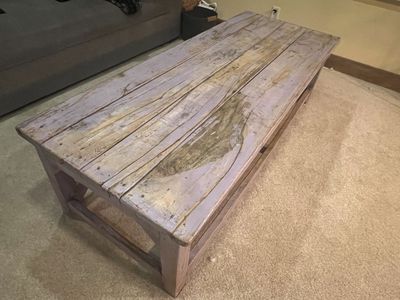 Large Wooden Coffee Table