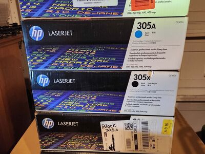 HP Laser Jet 305a and 305x Cartridges