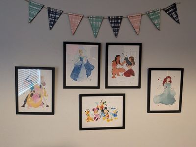Disney Character Wall Hangings with Picture Frames