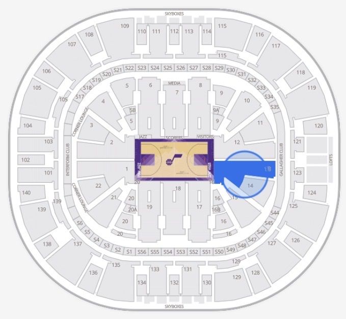 2 Lower Bowl 4/1 Jazz vs Mavericks! $50/ea