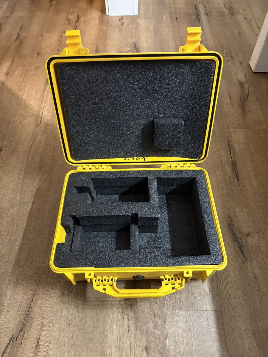 Pelican hard case for protecting valuable equipment