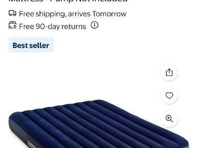 Queen air mattress w/pump