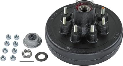 Lippert 12" Pre-Assembled Trailer Hub & Drum Assembly 8 on 6.5" 7,000 lbs Capacity