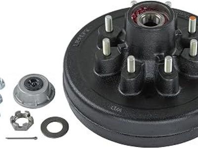Lippert 12" Pre-Assembled Trailer Hub & Drum Assembly 8 on 6.5" 7,000 lbs Capacity