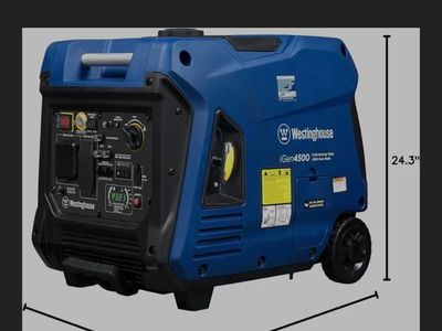 Westinghouse iGen5000 Portable Inverter Generator - 5000 Peak Watts, Remote Start