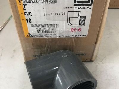 2" PVC sch 80 Elbow socket to FIPT