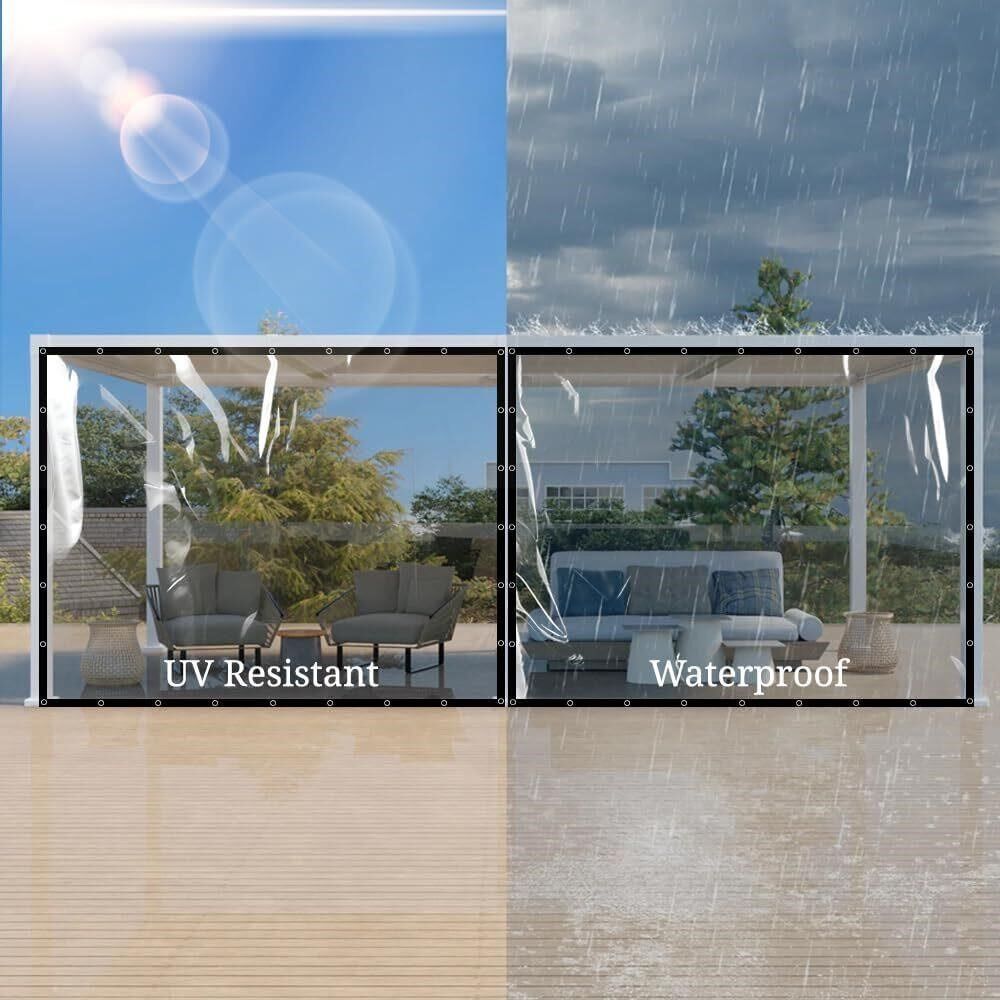 Covers & All Clear Tarp 10' x 12', Waterproof