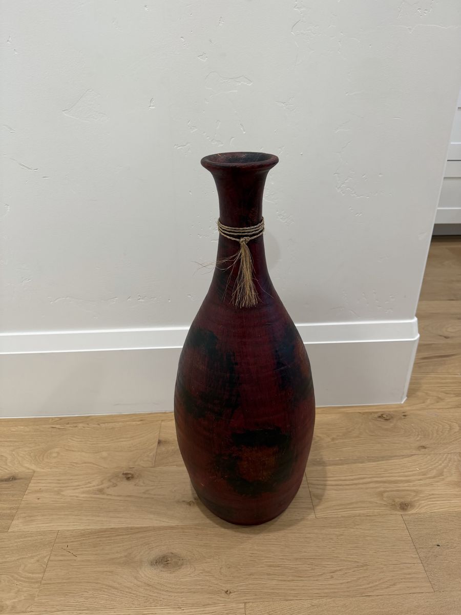 Beautiful Large Red Decorative Vase