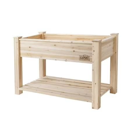 Expert Gardener 31in Natural Wood Raised Bed