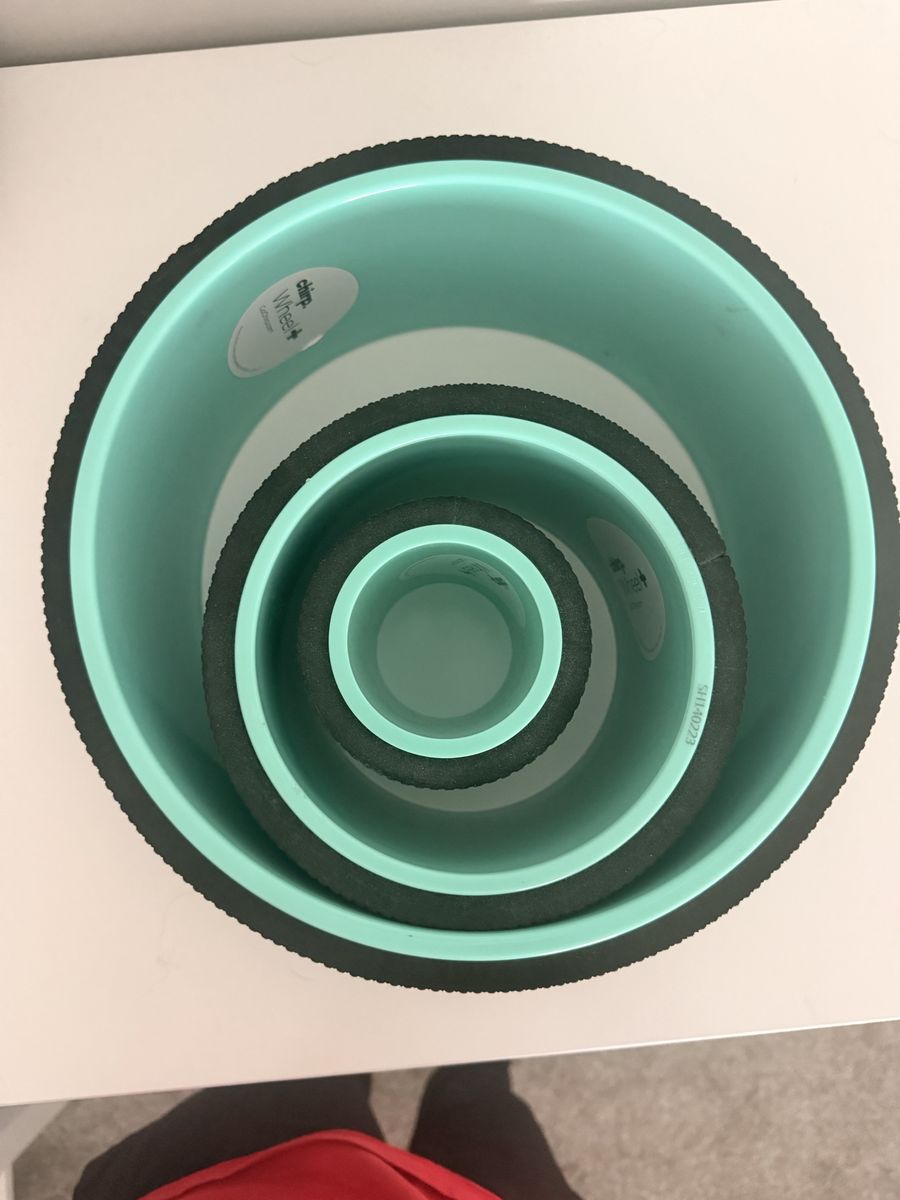 Chirp Yoga Wheel Set - Teal and Black Back Relief Wheels